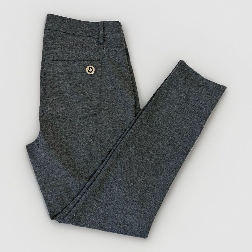 Michael Kors Womens Size 6 Gray Slim Ankle Dress Pants Stretch Career Wear
